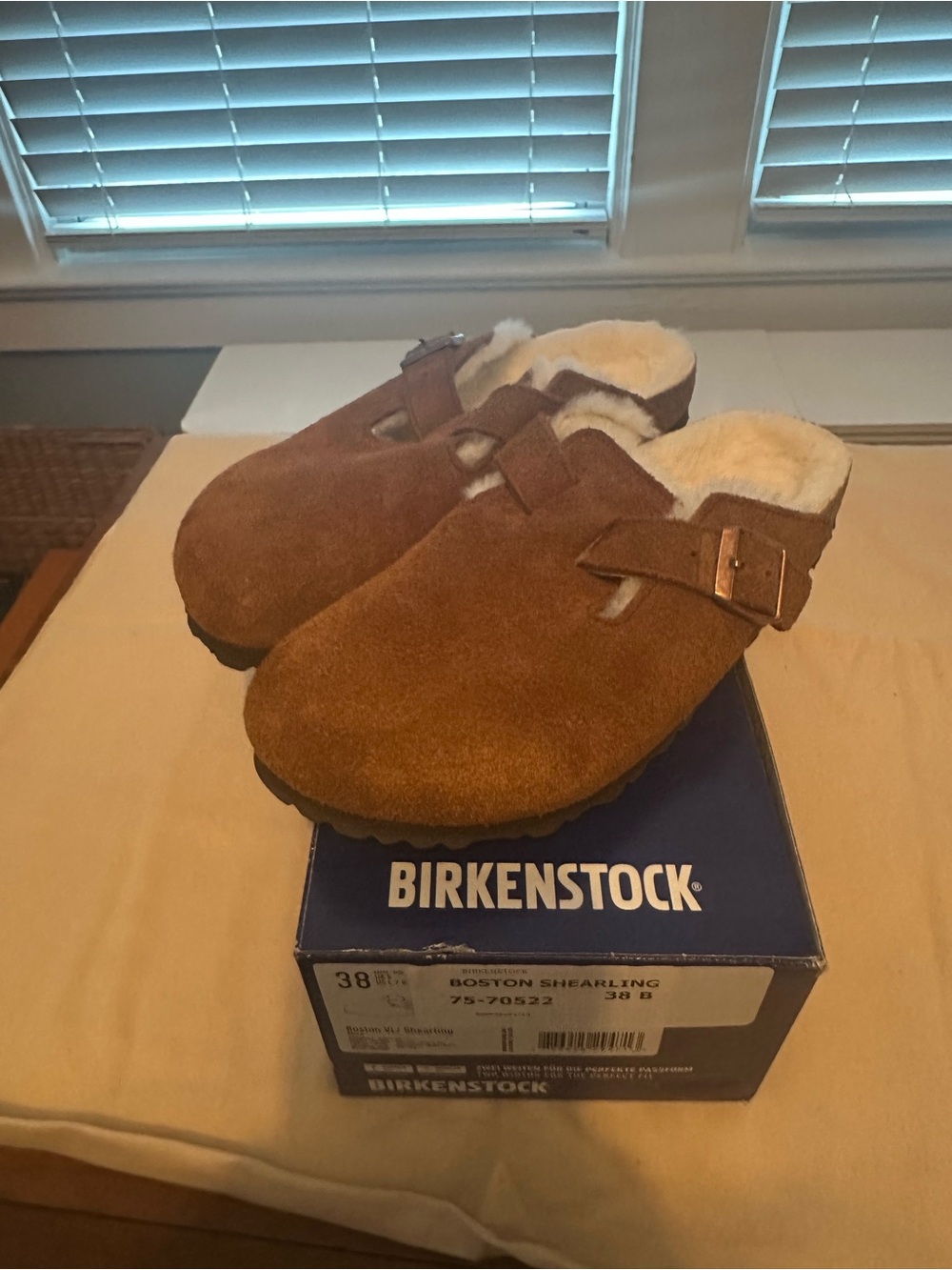 Birkenstock Boston Shearling Suede Clog